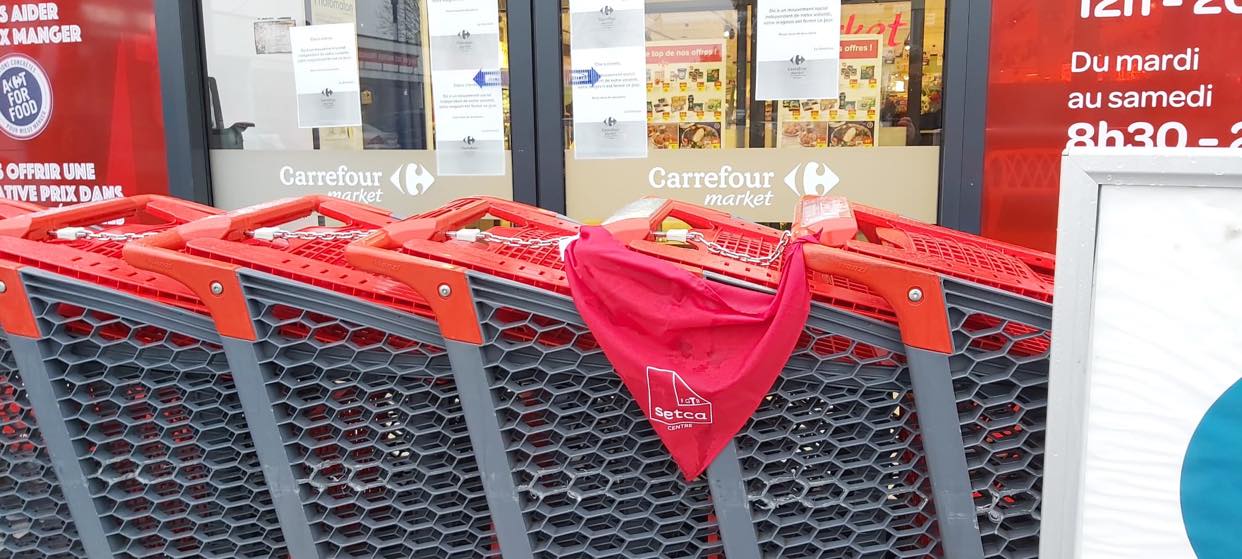 Social : grève dans les Carrefour - Mestdagh