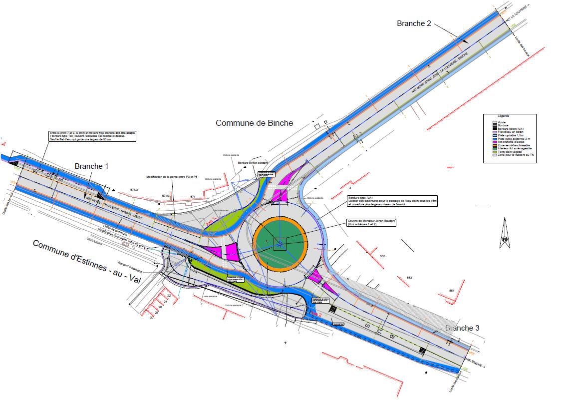 Estinnes : le chantier giratoire de l'Octroi de Bray débute 