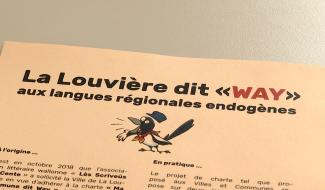 La Louvière : la Ville dit way au wallon