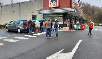 Delhaize : Epinois et Morlanwelz toujours fermés 